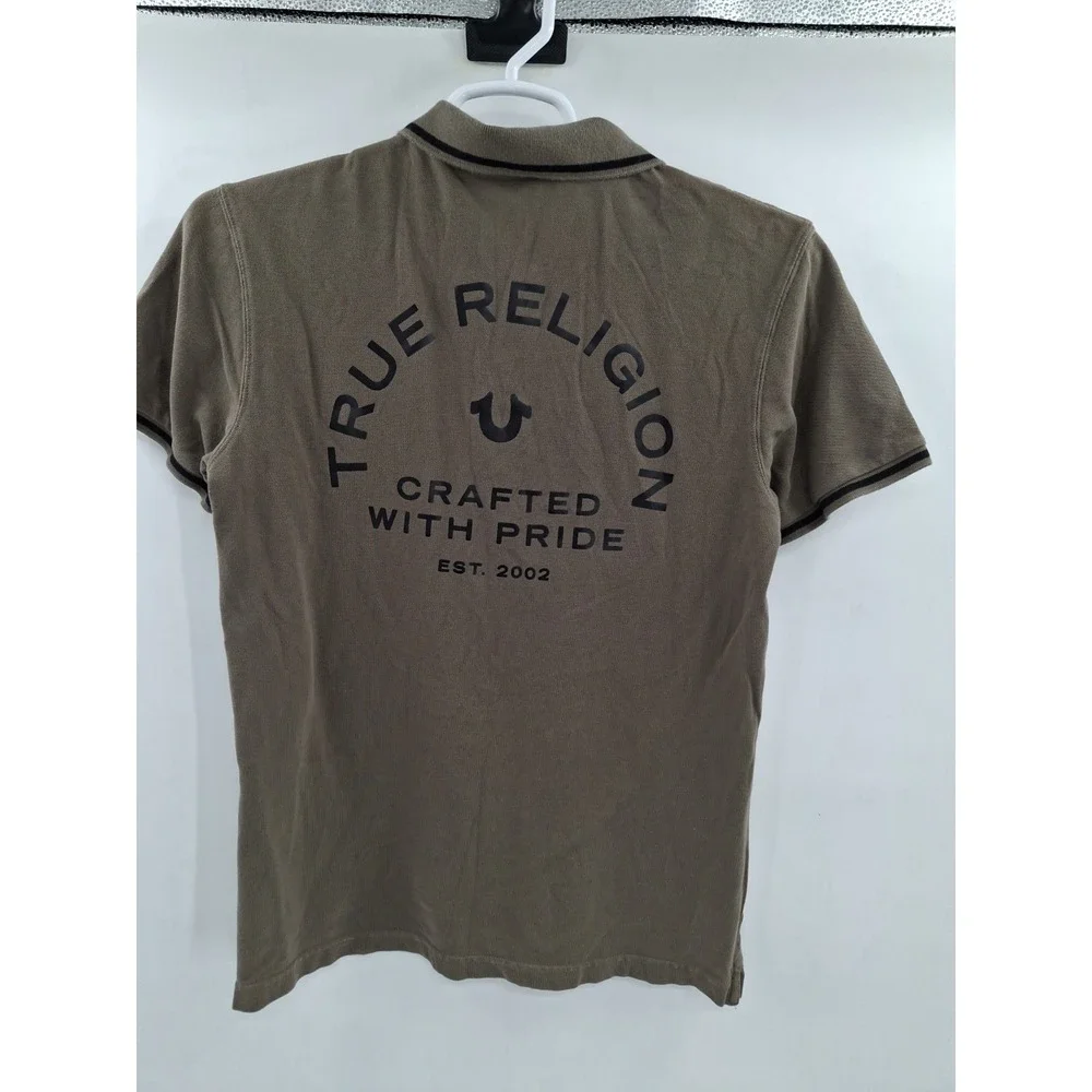 True Religion Medium Green Polo Shirt